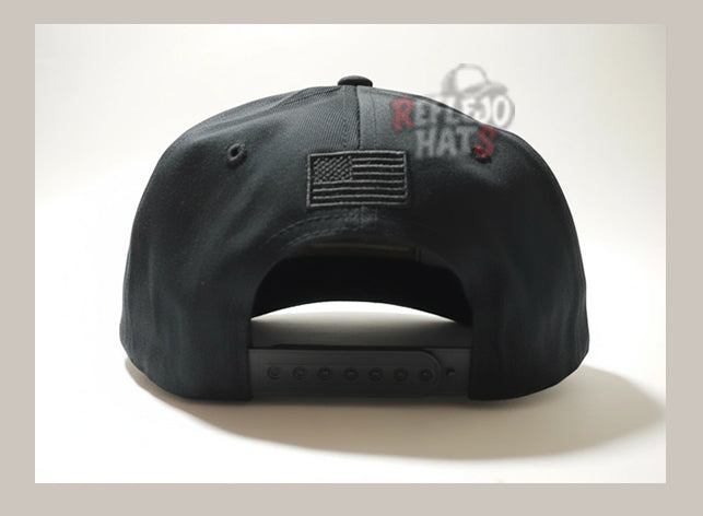 Camo America Flag Snapback Hat – Brown/Black
