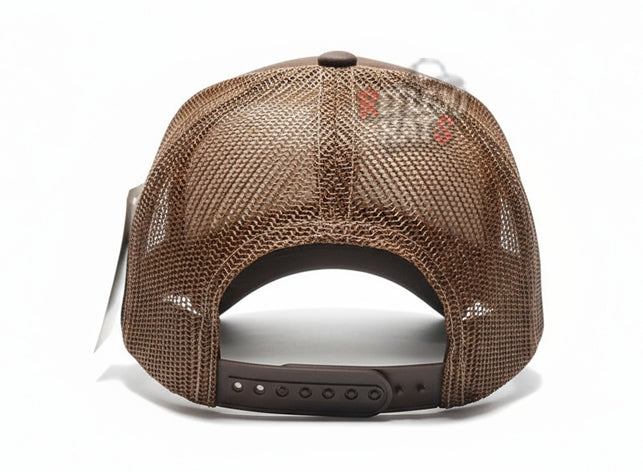 Aztec Calendar Trucker Hat – Brown/Black