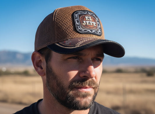 El Jefe Trucker Hat – Brown/Black